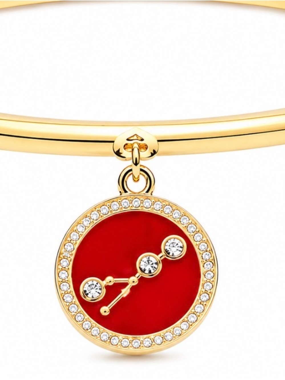 NWT Kate Spade WBRUB459 In The Stars Red & Gold Taurus ♉️